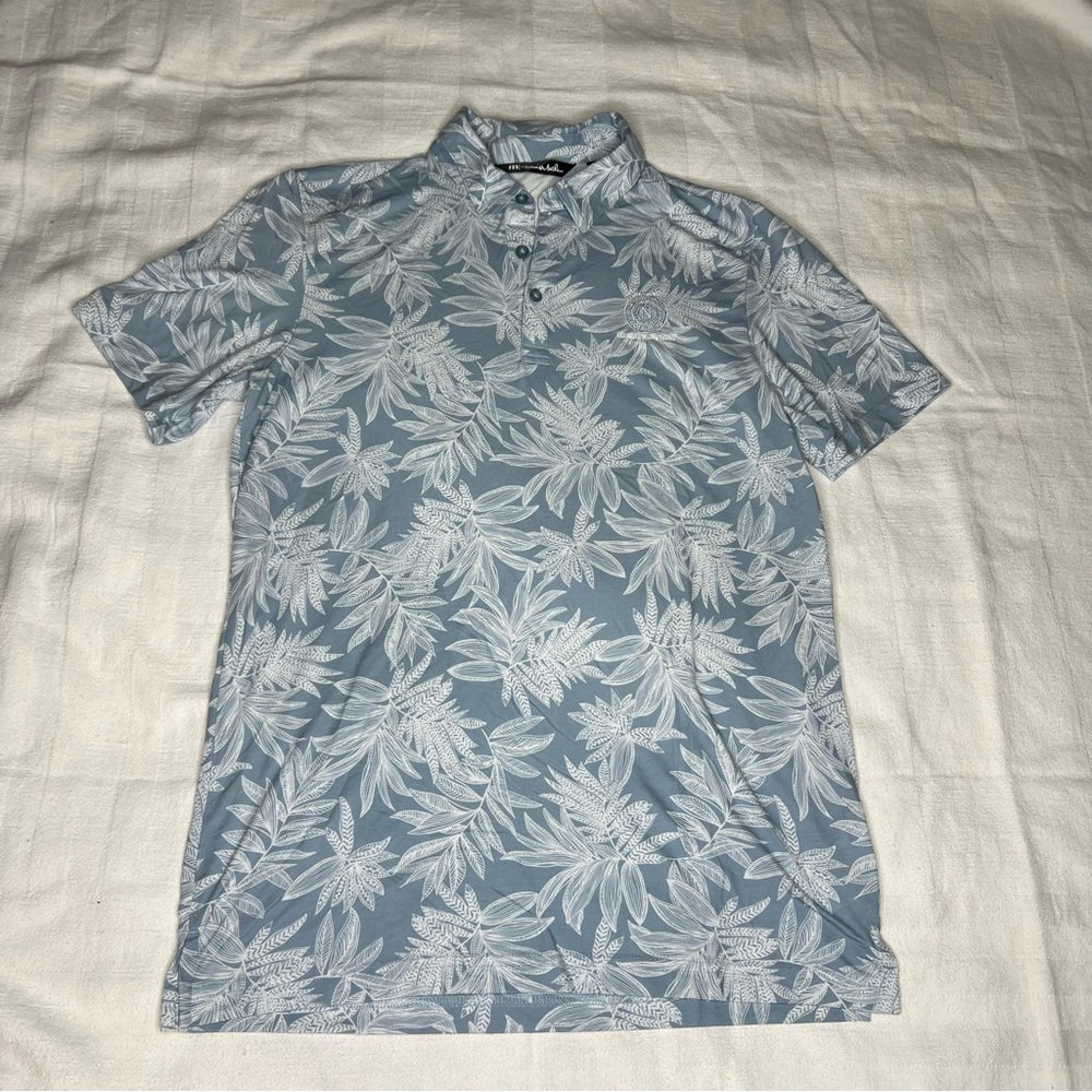 Travis Mathew North Sound Golf Club Grand Cayman Golf Shirt Tropical Small
